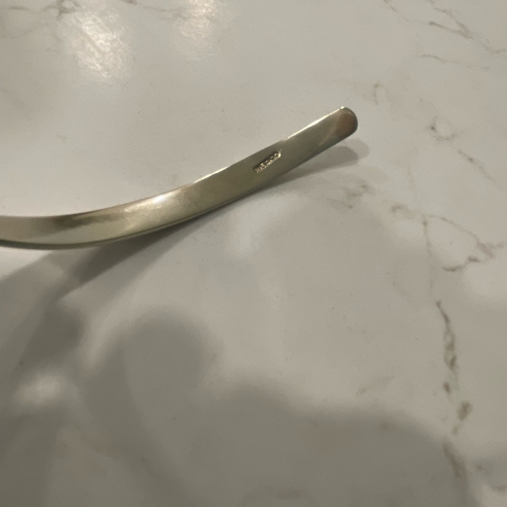 Vintage Mexico Sterling Silver 925 Turquoise collar necklace - Picture 7 of 7